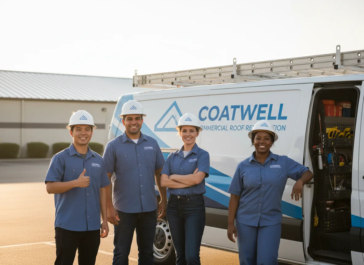 Commercial roof coating company in Monroe Center, IL